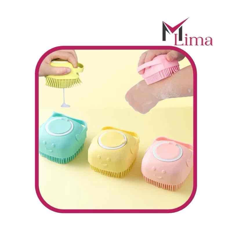 Esponja de Silicone para Banho Massageador Dispensador gel banho - Photo 4